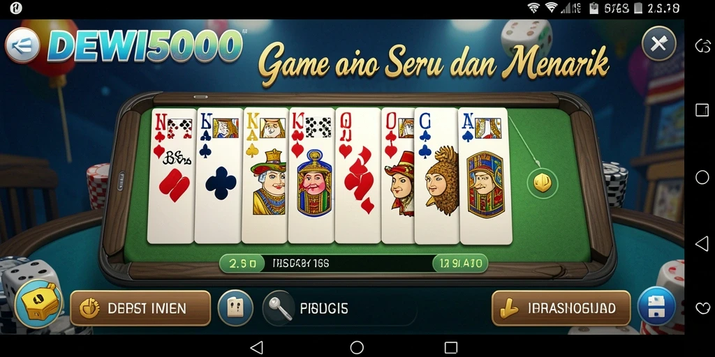 Tampilan gameplay menarik dari game Domino DEWI5000.