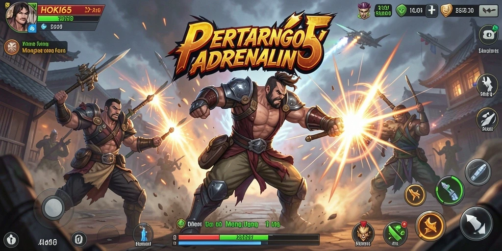 Screenshot utama HOKI65 menunjukkan pertempuran yang mendebarkan dan seru.