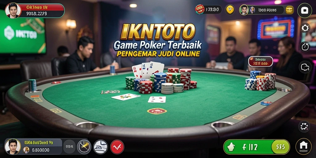 Tampilan gameplay Poker seru di IKNTOTO dengan fitur interaktif.