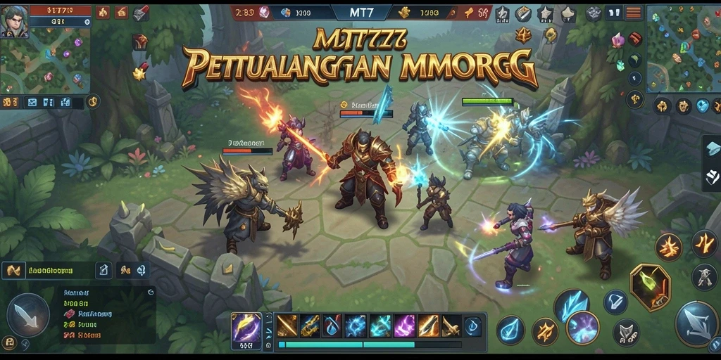 Tampilan gameplay seru dalam dunia MMORPG yang luas.