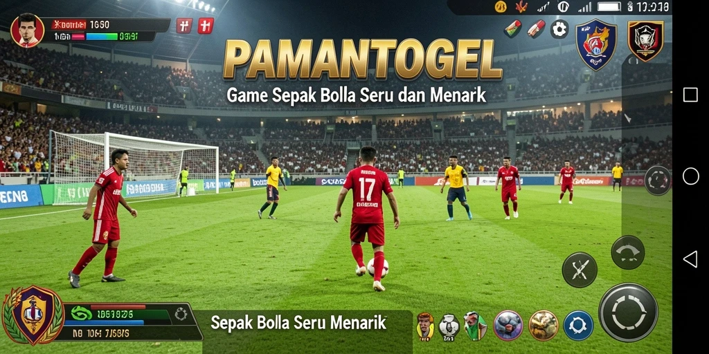 Screenshot gameplay PAMANTOGEL yang menampilkan aksi seru di lapangan.