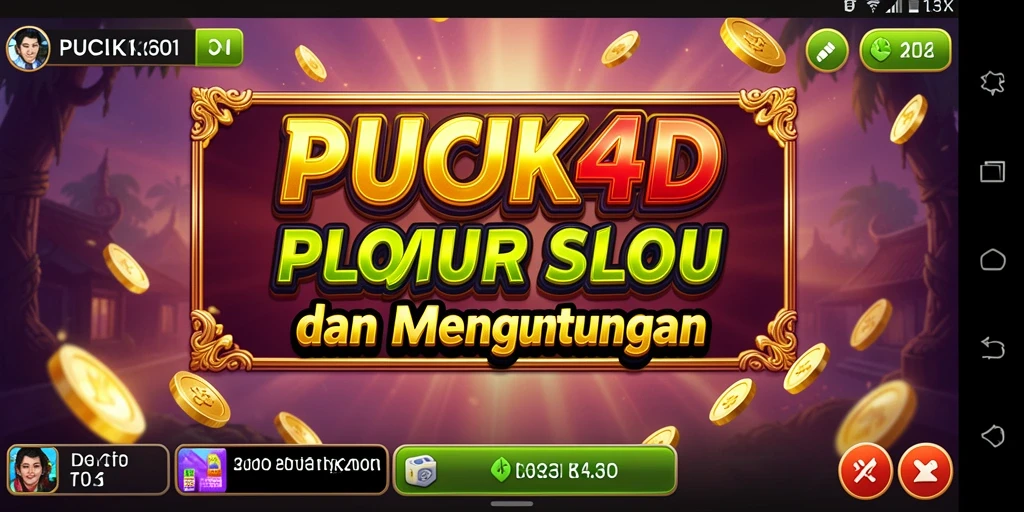 Screenshot gameplay PUCUK4D menampilkan fitur menarik dan keseruan permainan Slot.
