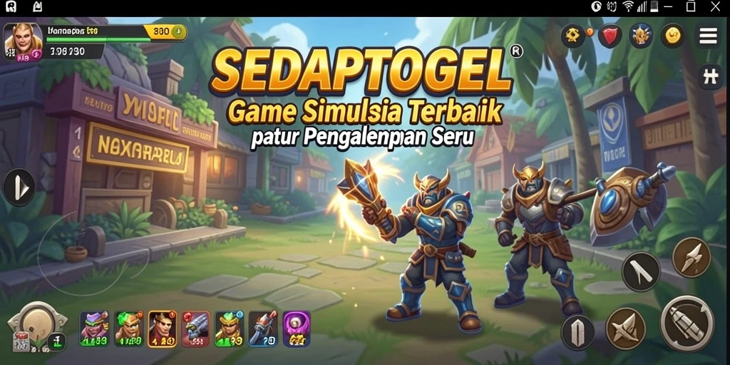 Screenshot gameplay SEDAPTOGEL menampilkan aksi seru dalam simulasi.
