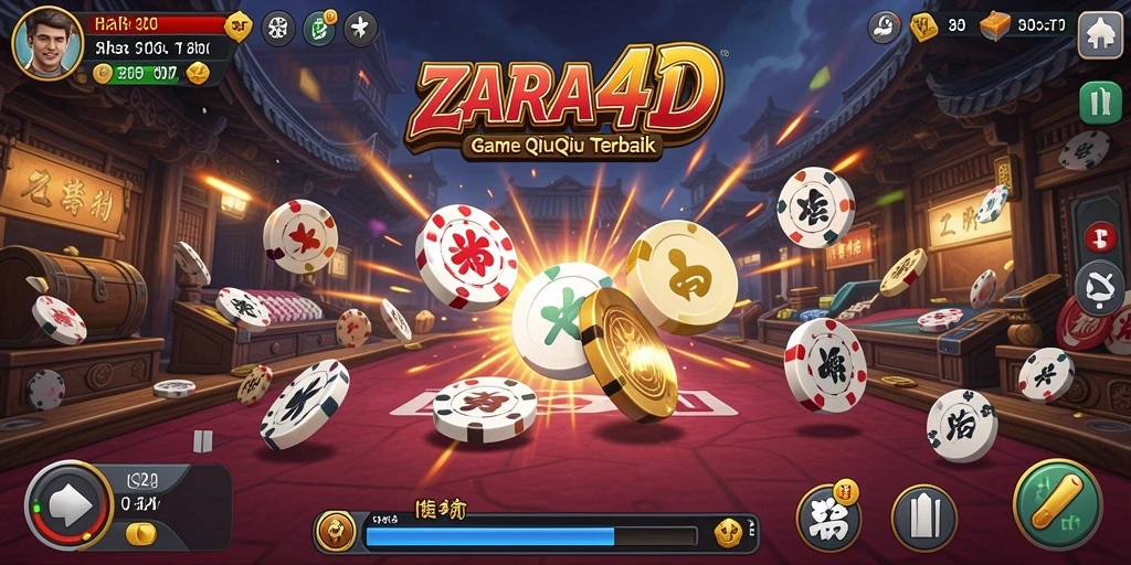 Screenshot gameplay ZARA4D yang menunjukkan keseruan bermain QiuQiu.