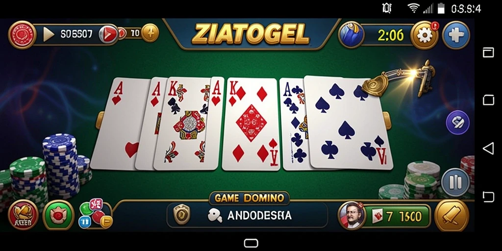 Tampilan gameplay seru dan interaktif ZIATOGEL.